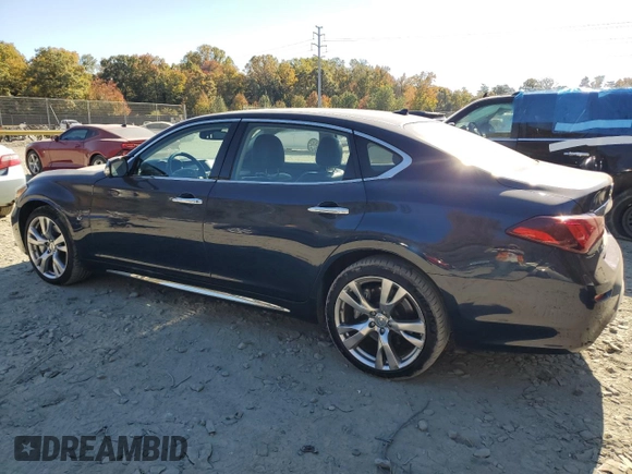 2018 Infiniti Q70 Luxe with VIN JN1BY1PR6JM370328, listed as a Copart auction lot 77170614 with 118,732 mi miles and Salvage title. Bid and sale history available at DreamBid. Image 2.