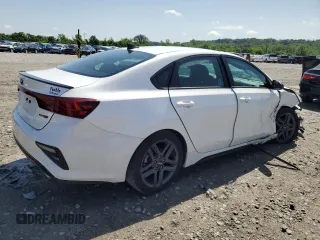 2021 Kia Forte GT-Line with VIN 3KPF34AD1ME330415, listed as a Copart auction lot 57488545 with 46,074 mi miles and Salvage title. Bid and sale history available at DreamBid. Image 3.