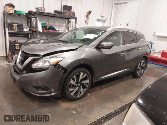2015 Nissan Murano SL with VIN 5N1AZ2MH7FN253667, listed as a IAAI auction lot 41862164 with 159,993 mi miles and . Bid and sale history available at DreamBid. Image 22.