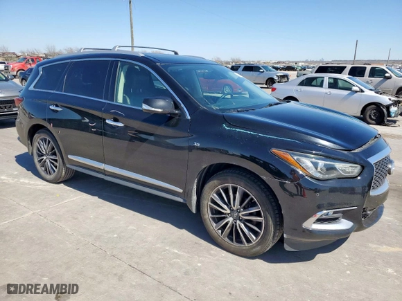 2017 Infiniti QX60 with VIN 5N1DL0MN0HC523006, listed as a Copart auction lot 48495625 with 149,687 mi miles and Salvage Title. Bid and sale history available at carsss.com. Image 4.