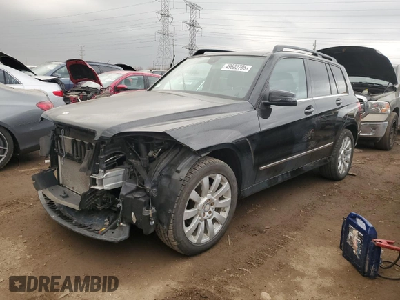 2011 Mercedes-Benz GLK GLK 350 with VIN WDCGG8HB1BF579069, listed as a Copart auction lot 49602795 with 87,306 mi miles and Salvage Title. Bid and sale history available at carsss.com. Image 1.