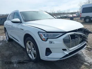 2019 Audi e-tron Premium Plus with VIN WA1LAAGE5KB008713, listed as a IAAI auction lot 41855059 with 68,220 mi miles. Bid and sale history available at carsss.com. Image 1.