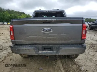 2022 Ford F-150 XL with VIN 1FTFW1E54NFC33872, listed as a Copart auction lot 57719805 with 56,329 mi miles and Salvage title. Bid and sale history available at DreamBid. Image 6.
