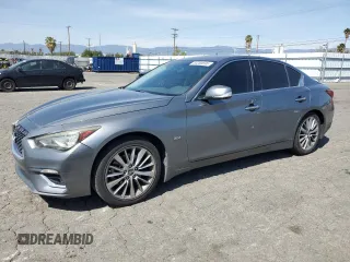 2018 Infiniti Q50 Luxe z VIN JN1EV7AP0JM353007, wystawiony jako Copart lot #52200695 z przebiegiem 123 507 mil mil oraz Szkoda całkowita • Salvage title. Historia ofert i sprzedaży dostępna na DreamBid. Obrazek 1.