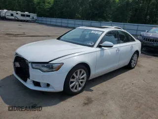 2013 Audi A6 Premium Plus with VIN WAUGFAFCXDN087416, listed as a Copart auction lot 59967605 with 112,279 mi miles and Salvage title. Bid and sale history available at DreamBid. Image 1.