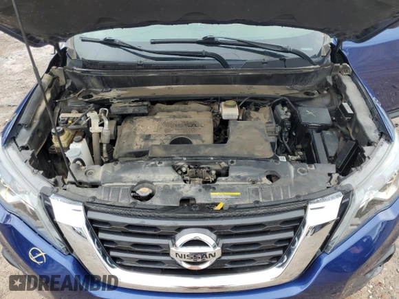 2020 Nissan Pathfinder S z VIN 5N1DR2AM1LC619287, wystawiony jako Copart lot #55722755 z przebiegiem Nie podano mil oraz Szkoda całkowita • Salvage title. Historia ofert i sprzedaży dostępna na DreamBid. Obrazek 12.