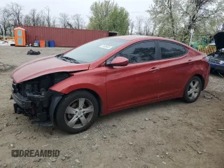 2013 Hyundai Elantra Limited with VIN KMHDH4AE2DU757732, listed as a Copart auction lot 51809055 with 123,548 mi miles and Salvage Title. Bid and sale history available at carsss.com. Image 1.