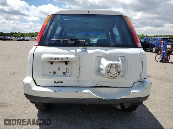 2000 Honda CR-V LX with VIN JHLRD2846YC005893, listed as a Copart auction lot 56340884 with 145,477 mi miles and Salvage Title. Bid and sale history available at carsss.com. Image 6.