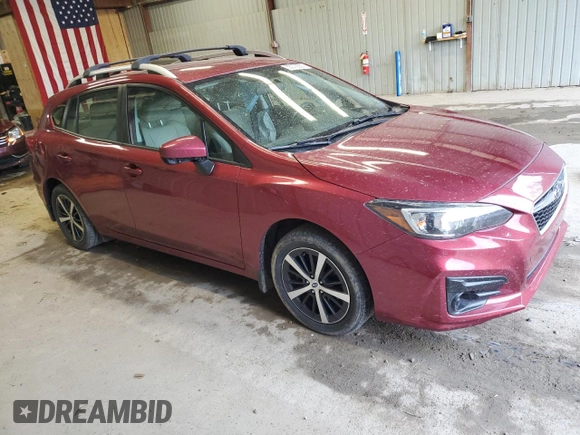 2019 Subaru Impreza Premium z VIN 4S3GTAC67K3722837, wystawiony jako Copart lot #53378535 z przebiegiem 39 643 mil mil oraz Szkoda całkowita • Salvage title. Historia ofert i sprzedaży dostępna na DreamBid. Obrazek 4.