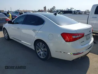 2016 Kia Cadenza Premium with VIN KNALN4D75G5218796, listed as a IAAI auction lot 42151269 with 123,332 mi miles. Bid and sale history available at carsss.com. Image 3.