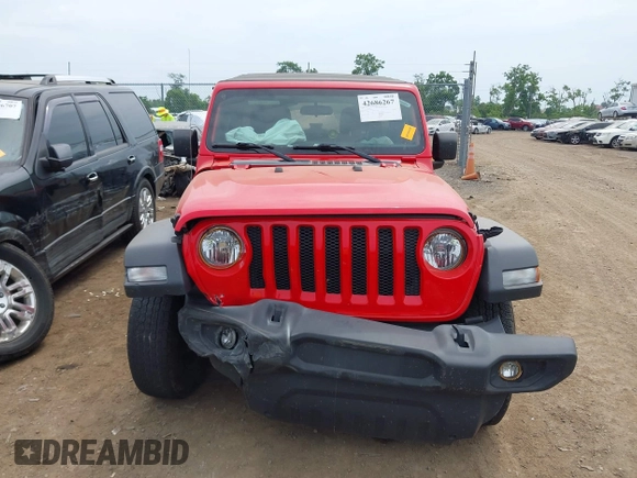 2018 Jeep Wrangler Unlimited Sport S z VIN 1C4HJXDG9JW169755, wystawiony jako IAAI lot #42686267 z przebiegiem 110 948 mil mil oraz . Historia ofert i sprzedaży dostępna na DreamBid. Obrazek 12.