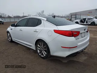 2015 Kia Optima SX Turbo with VIN 5XXGR4A67FG443719, listed as a IAAI auction lot 41500807 with 235,512 mi miles. Bid and sale history available at carsss.com. Image 3.