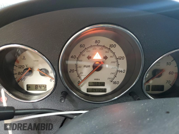 2001 Mercedes-Benz SLK 230/320 with VIN WDBKK65F31F210009, listed as a Copart auction lot 59847695 with 41,252 mi miles and Salvage title. Bid and sale history available at DreamBid. Image 9.