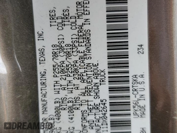 2013 Toyota Tundra 4WD Truck with VIN 5TFUM5F11DX042645, listed as a Copart auction lot 51151155 with 226,170 mi miles and Salvage Title. Bid and sale history available at carsss.com. Image 14.