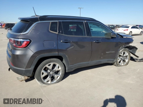 2021 Jeep Compass Limited with VIN 3C4NJDCB6MT604376, listed as a Copart auction lot 49669865 with 86,975 mi miles and Salvage Title. Bid and sale history available at DreamBid. Image 3.