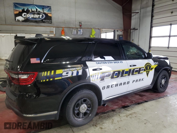 2023 Dodge Durango Pursuit with VIN 1C4SDJFT3PC692249, listed as a Copart auction lot 45533105 with 14,884 mi miles and Salvage title. Bid and sale history available at DreamBid. Image 3.