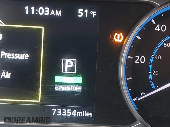 2018 Nissan LEAF SL with VIN 1N4AZ1CP0JC309157, listed as a IAAI auction lot 41902203 with 73,354 mi miles and . Bid and sale history available at DreamBid. Image 15.