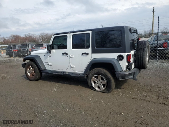 2018 Jeep Wrangler JK Unlimited Sport S with VIN 1C4BJWDG6JL814783, listed as a Copart auction lot 48219015 with 97,048 mi miles and Salvage Title. Bid and sale history available at carsss.com. Image 2.
