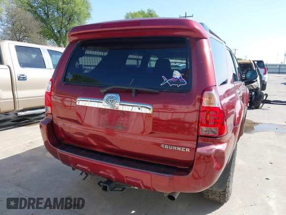 2006 Toyota 4Runner SR5 with VIN JTEZU14R568059478, listed as a IAAI auction lot 41865355 with 184,222 mi miles and . Bid and sale history available at DreamBid. Image 20.