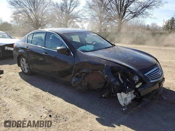 2013 Infiniti G37 x z VIN JN1CV6AR4DM754387, wystawiony jako Copart lot #46638355 z przebiegiem Nie podano mil oraz Szkoda całkowita • Salvage title. Historia ofert i sprzedaży dostępna na DreamBid. Obrazek 4.