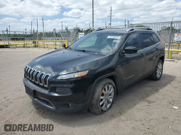 2016 Jeep Cherokee Limited with VIN 1C4PJLDB0GW287372, listed as a Copart auction lot 52795535 with 173,038 mi miles and Salvage title. Bid and sale history available at DreamBid. Image 1.