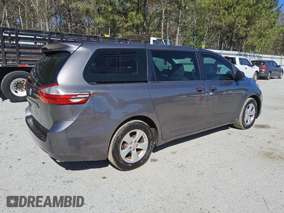 2017 Toyota Sienna L with VIN 5TDZZ3DC2HS899357, listed as a Copart auction lot 48968785 with 138,242 mi miles and Clean Title. Bid and sale history available at DreamBid. Image 3.