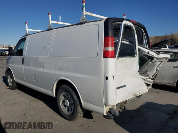 2012 Chevrolet Express Cargo with VIN 1GCSGAFX0C1101889, listed as a Copart auction lot 43868765 with 220,614 mi miles and Salvage title. Bid and sale history available at DreamBid. Image 2.