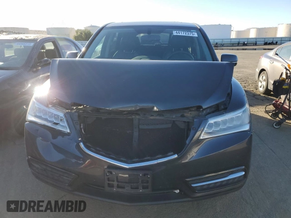 2015 Acura MDX with VIN 5FRYD4H26FB009928, listed as a Copart auction lot 44172375 with 123,644 mi miles and Salvage title. Bid and sale history available at DreamBid. Image 5.