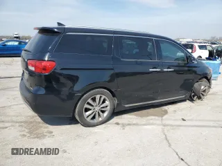 2017 Kia Sedona SX-L with VIN KNDME5C17H6334376, listed as a Copart auction lot 50873095 with 152,544 mi miles and Salvage Title. Bid and sale history available at carsss.com. Image 3.