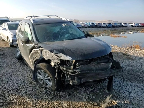 2016 Nissan Rogue SV with VIN KNMAT2MV0GP642314, listed as a Copart auction lot 48228605 with 0 mi miles and Salvage Title. Bid and sale history available at carsss.com. Image 10.