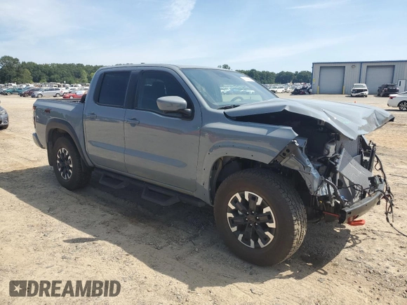 2024 Nissan Frontier PRO-4X with VIN 1N6ED1EK3RN634314, listed as a Copart auction lot 68554884 with 2,480 mi miles and Salvage Title. Bid and sale history available at carsss.com. Image 4.