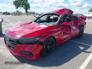 2018 Honda Accord Sedan Sport 1.5T with VIN 1HGCV1F3XJA177691, listed as a IAAI auction lot 41948923 with 1 mi miles. Bid and sale history available at carsss.com. Image 2.