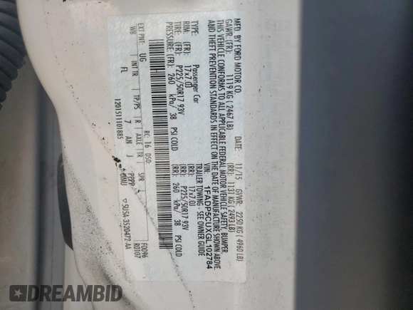 2016 Ford C-Max Energi SEL with VIN 1FADP5CUXGL102784, listed as a Copart auction lot 62099394 with 94,210 mi miles and Salvage Title. Bid and sale history available at carsss.com. Image 12.