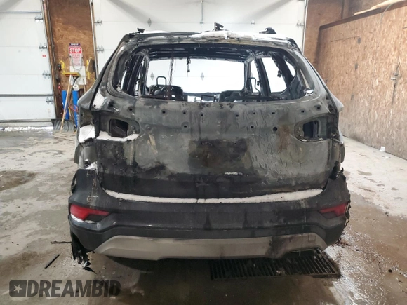 2017 Hyundai Santa Fe 2.4L with VIN 5XYZUDLB1HG383534, listed as a Copart auction lot 56553055 with Not provided miles and Salvage title. Bid and sale history available at DreamBid. Image 6.