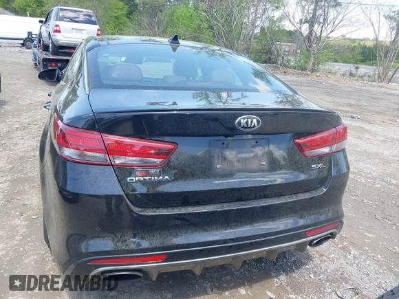 2016 Kia Optima SXL Turbo with VIN 5XXGV4L23GG117486, listed as a IAAI auction lot 41998300 with 142,477 mi miles. Bid and sale history available at carsss.com. Image 16.