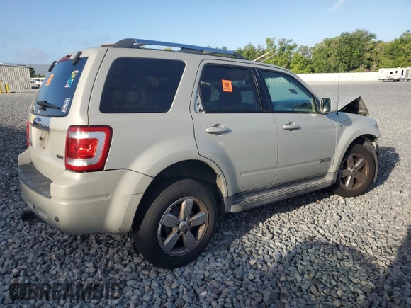 2008 Ford Escape Limited with VIN 1FMCU94158KB43384, listed as a Copart auction lot 51799325 with 188,824 mi miles and Non Repairable. Bid and sale history available at carsss.com. Image 3.