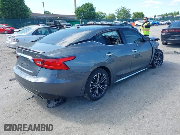 2018 Nissan Maxima SV with VIN 1N4AA6AP2JC385535, listed as a IAAI auction lot 42299100 with 81,431 mi miles and . Bid and sale history available at DreamBid. Image 4.