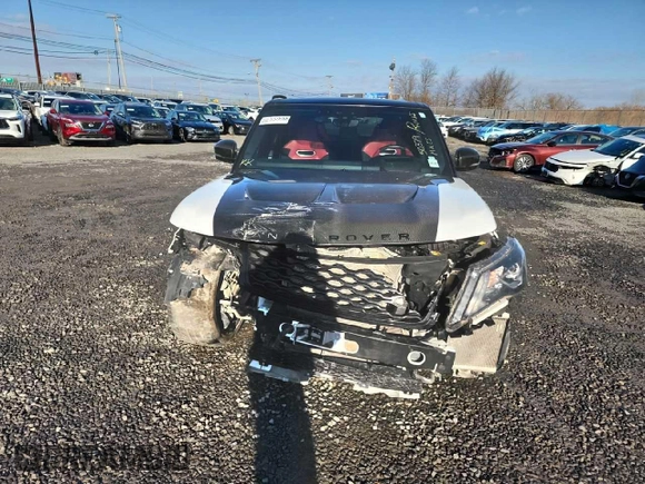 2022 Land Rover Range Rover Sport SVR with VIN SALWZ2RE8NA799997, listed as a Copart auction lot 44576385 with 50,379 mi miles and Salvage Title. Bid and sale history available at DreamBid. Image 5.
