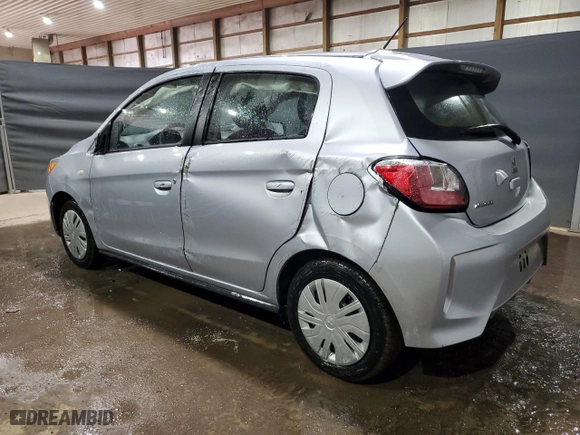 2024 Mitsubishi Mirage ES with VIN ML32AUHJ2RH021511, listed as a Copart auction lot 48790455 with 12894 miles and Salvage Title. Bid and sale history available at carsss.com. Image 2.