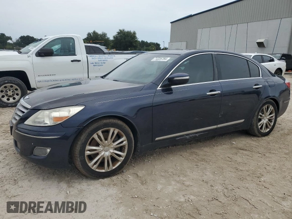 2011 Hyundai Genesis with VIN KMHGC4DF5BU124185, listed as a Copart auction lot 71225784 with 127,638 mi miles and Salvage Title. Bid and sale history available at carsss.com. Image 1.