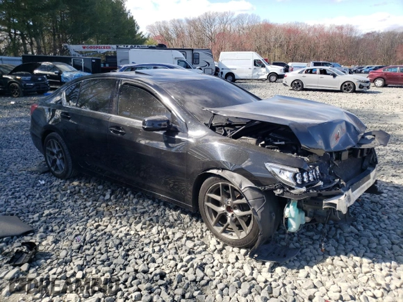 2014 Acura RLX Advance Pkg with VIN JH4KC1F98EC003843, listed as a Copart auction lot 47016234 with 182,897 mi miles and Salvage Title. Bid and sale history available at carsss.com. Image 4.