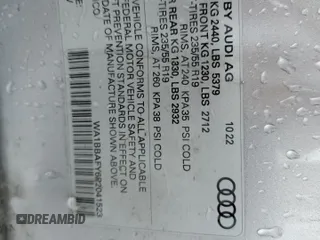2023 Audi Q5 Premium Plus with VIN WA1BBAFY6P2041523, listed as a Copart auction lot 61055955 with 40,357 mi miles and Salvage title. Bid and sale history available at DreamBid. Image 14.
