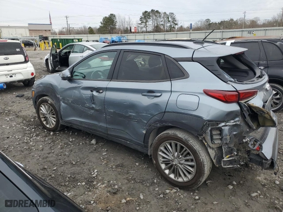 2020 Hyundai Kona SEL with VIN KM8K22AA1LU591356, listed as a Copart auction lot 42220135 with 52,026 mi miles and Salvage Title. Bid and sale history available at carsss.com. Image 2.