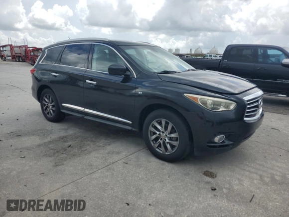 2014 Infiniti QX60 с VIN 5N1AL0MN6EC554419, выставлен на аукционе Copart как лот 60925225 с пробегом 104 621 миль миль и Чистый • Clean title. История ставок и продаж доступна на DreamBid. Изображение 4.