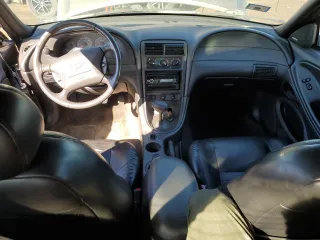 2002 Ford Mustang GT Deluxe with VIN 1FAFP42X02F222566, listed as a Copart auction lot 46365355 with 0 mi miles and Salvage Title. Bid and sale history available at carsss.com. Image 8.