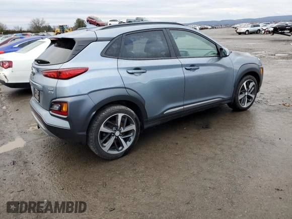 2021 Hyundai Kona Limited with VIN KM8K3CA55MU608912, listed as a Copart auction lot 39228973 with 40,870 mi miles. Bid and sale history available at carsss.com. Image 3.