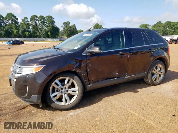 2013 Ford Edge Limited with VIN 2FMDK3KC1DBE37574, listed as a Copart auction lot 62334995 with 135,553 mi miles and Salvage title. Bid and sale history available at DreamBid. Image 1.