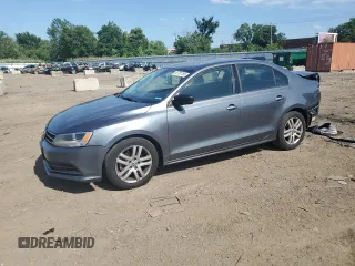 2015 Volkswagen Jetta S with VIN 3VW2K7AJ6FM214139, listed as a Copart auction lot 61791195 with 164,412 mi miles and Salvage title. Bid and sale history available at DreamBid. Image 1.