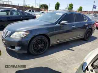 2010 Lexus LS 460 with VIN JTHBL5EF2A5092421, listed as a Copart auction lot 66756174 with 214,879 mi miles and Salvage Title. Bid and sale history available at carsss.com. Image 1.