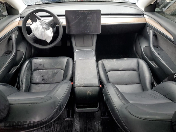 2023 Tesla Model 3 with VIN 5YJ3E1EA2PF639868, listed as a Copart auction lot 49247765 with 19,215 mi miles and Salvage Title. Bid and sale history available at carsss.com. Image 8.
